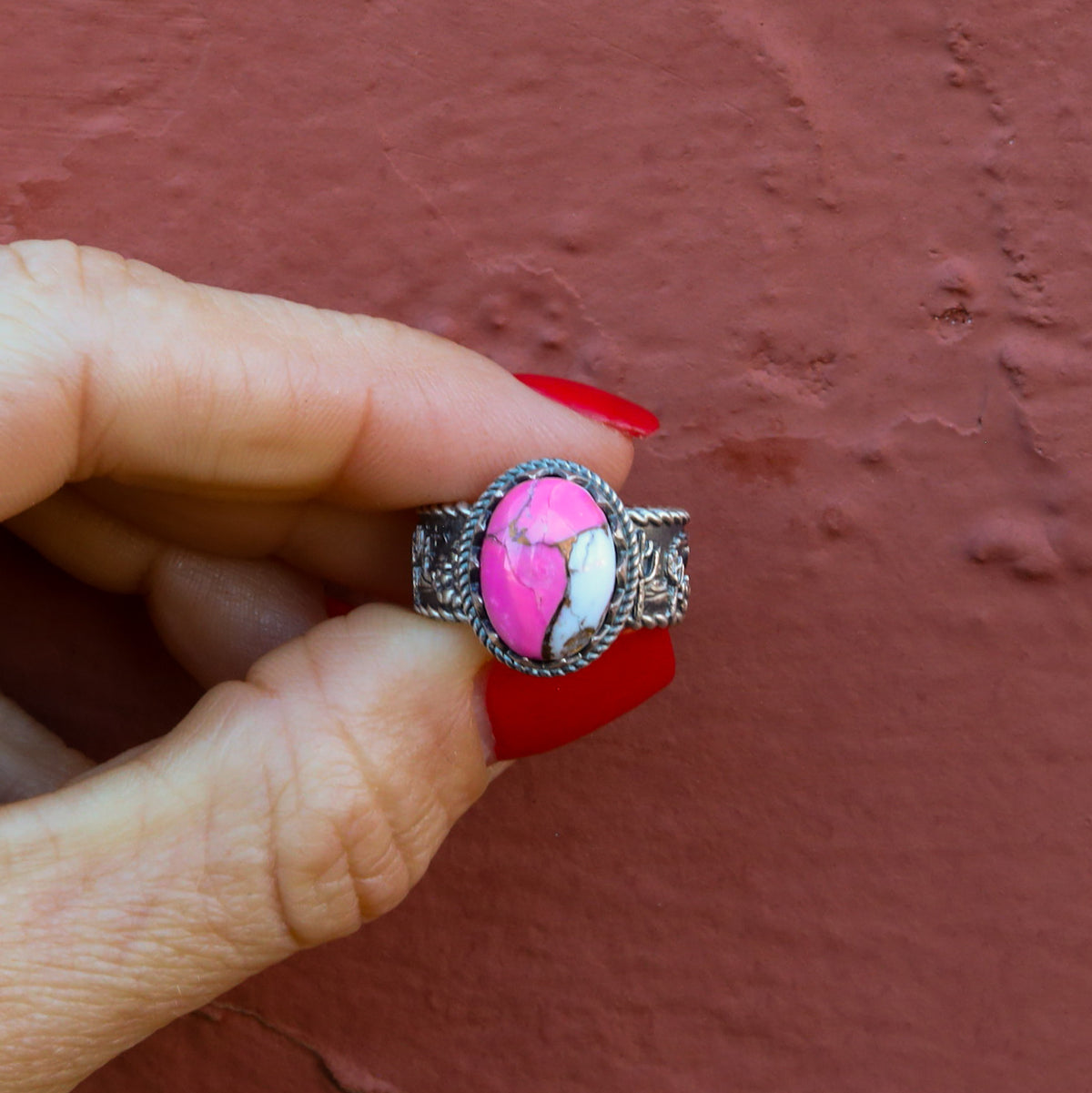 ‘Desert Day & Night' Storyteller Ring - Cotton Candy - Size 7.25 - Pick Optio