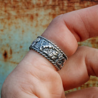 ‘Desert Day & Night' Storyteller Ring - Purple Mohave - 7.25