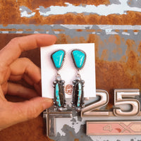 ‘Statement’ Earrings - Blackjack & Kingman