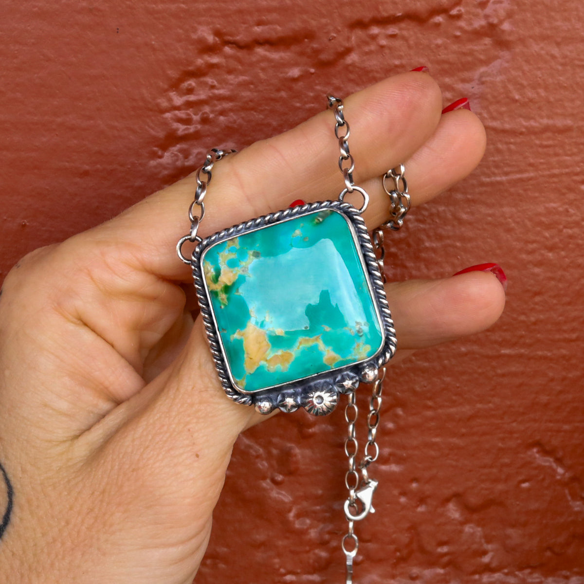 ‘Chonky Square' Statement Necklace - Kingman - Pick Option