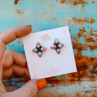 ‘Four Ways' Studs - Cotton Candy - Pick Option