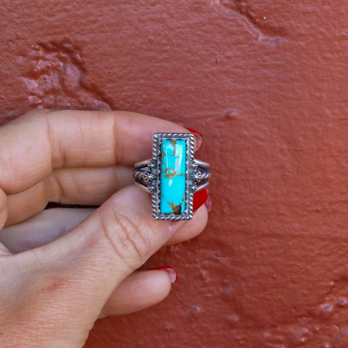 ‘Bar Ring’ - Kingman - Size 9 - Pick Option