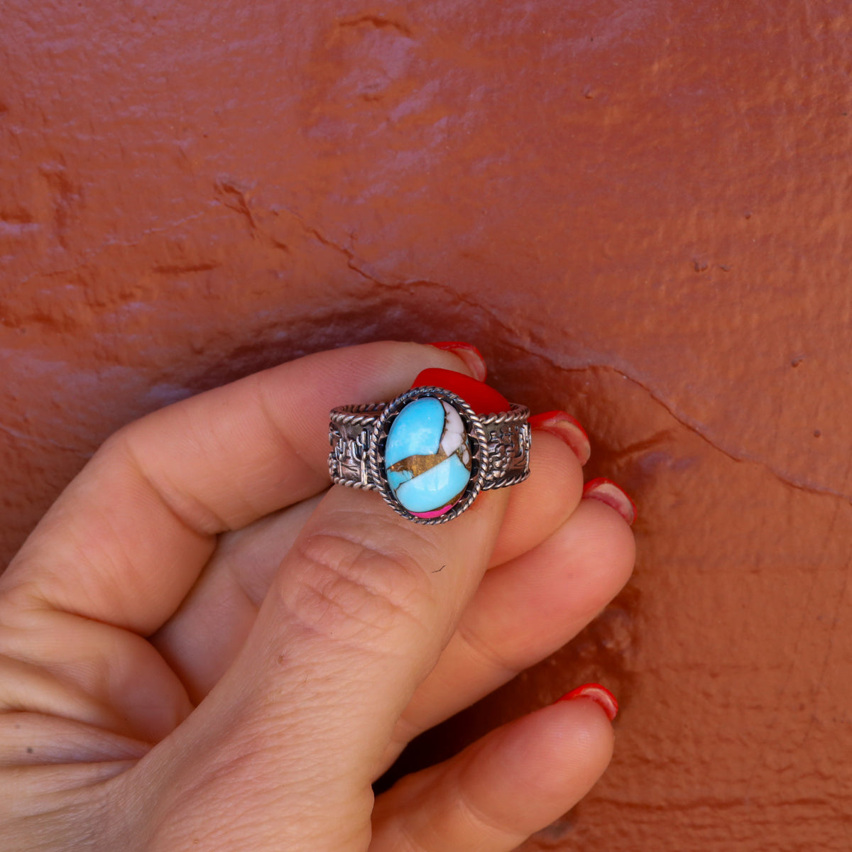 ‘Desert Day & Night' Storyteller Ring - Cotton Candy - Size 11  - Pick Option
