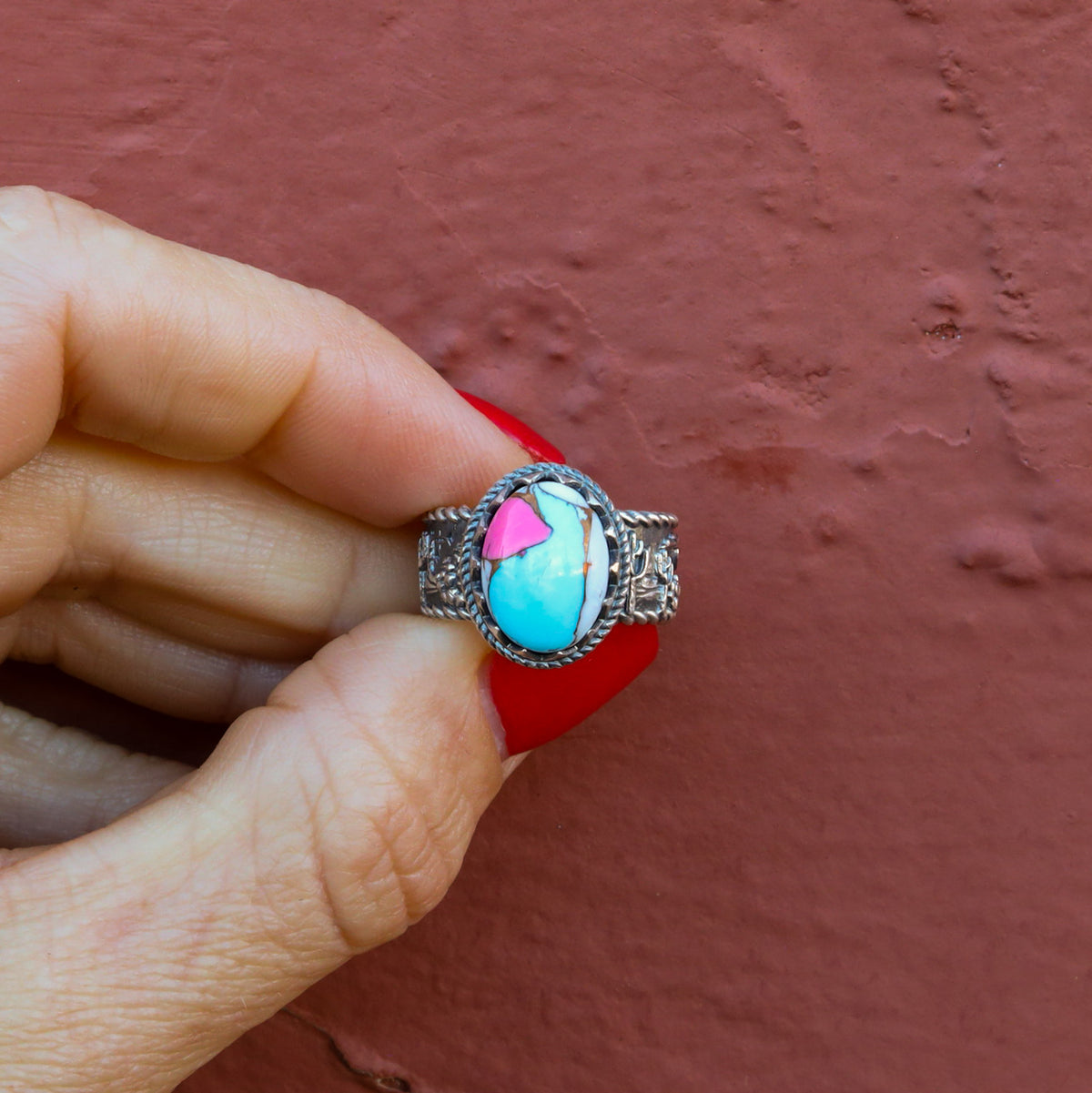 ‘Desert Day & Night' Storyteller Ring - Cotton Candy - Size 7.25 - Pick Optio