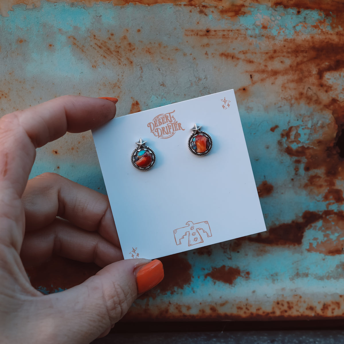 'Star Baby' Midi Studs - Orange Dahlia - Pick Option