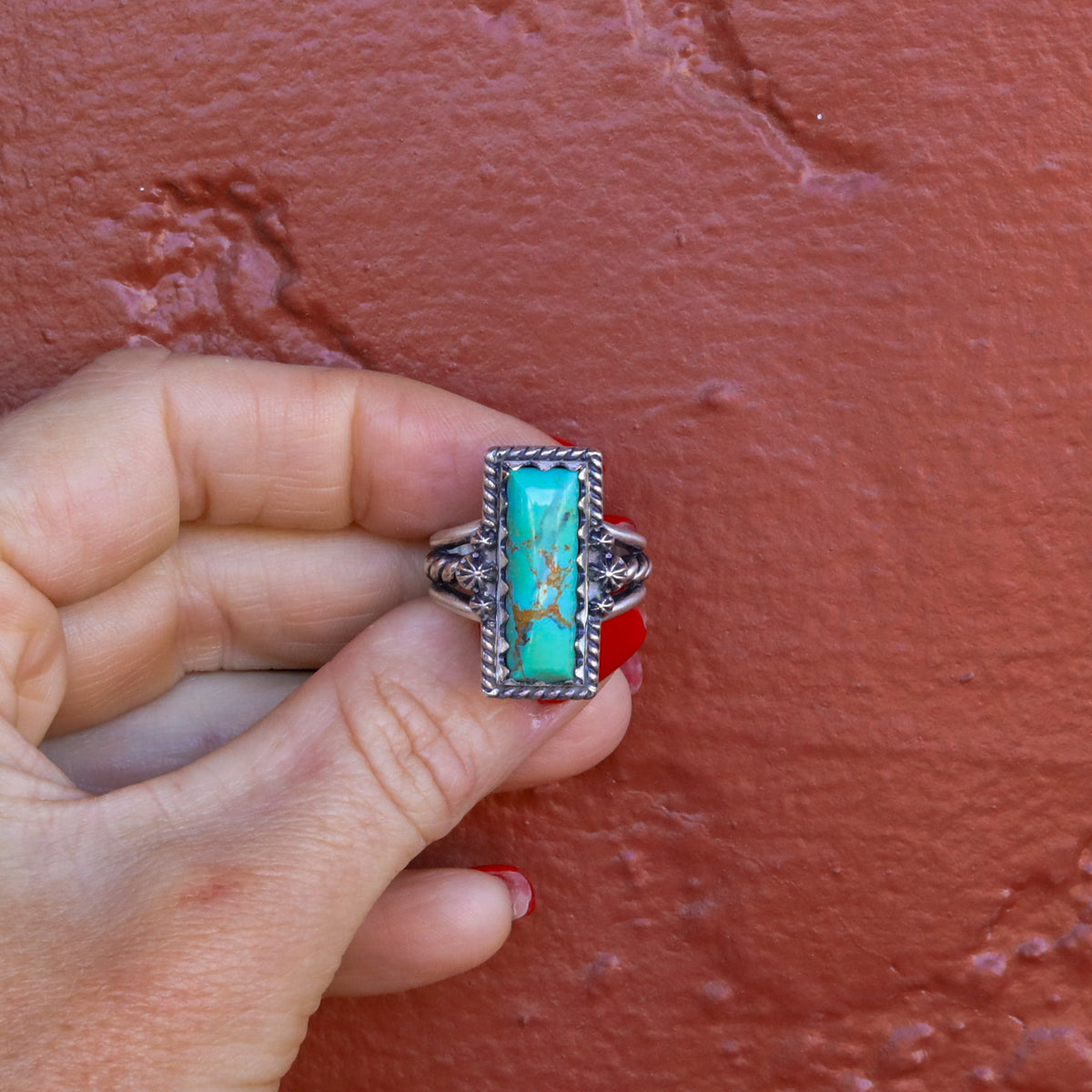 ‘Bar Ring’ - Kingman - Size 9 - Pick Option