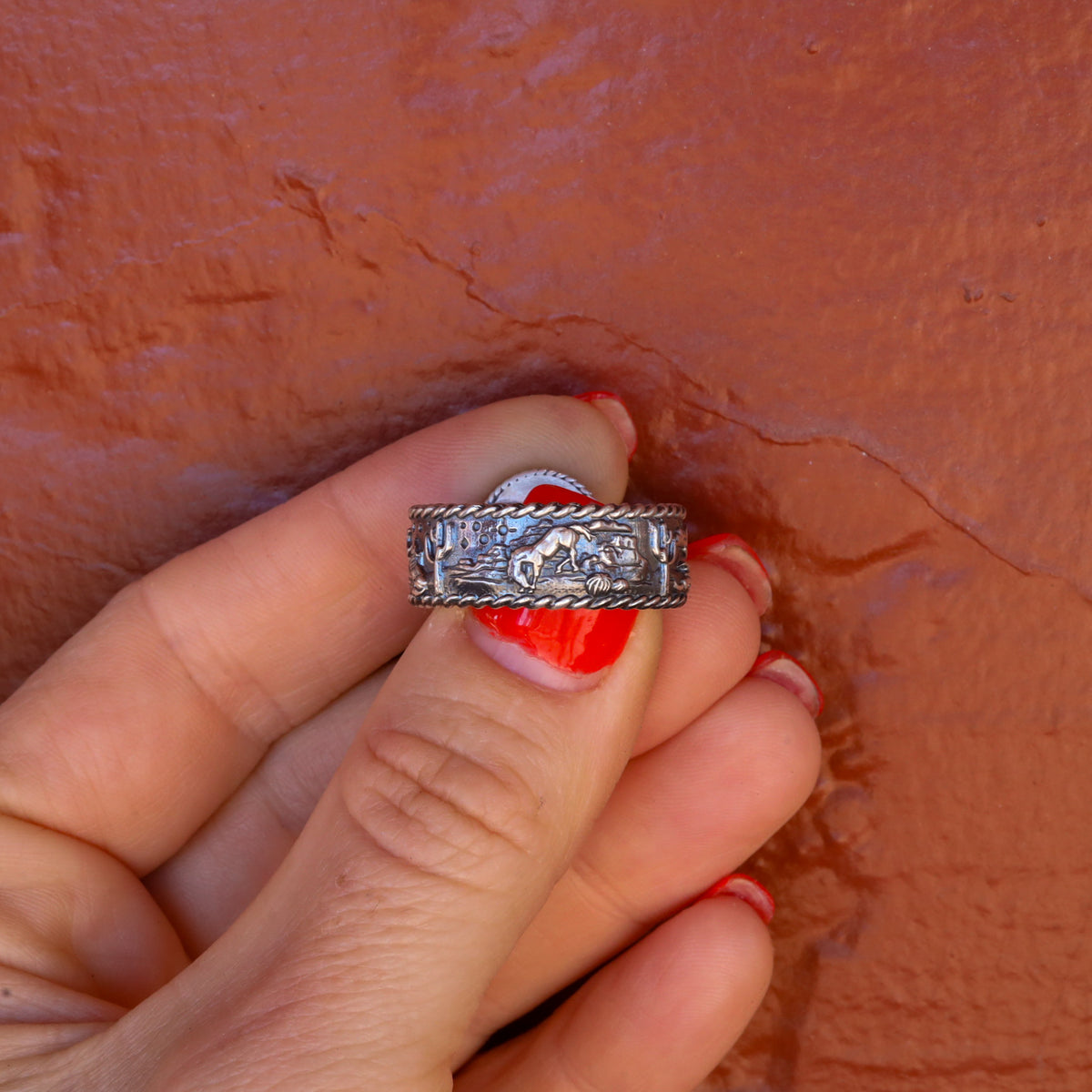 ‘Desert Day & Night' Storyteller Ring - Orange Dahlia - Size 8.25  - Pick Option