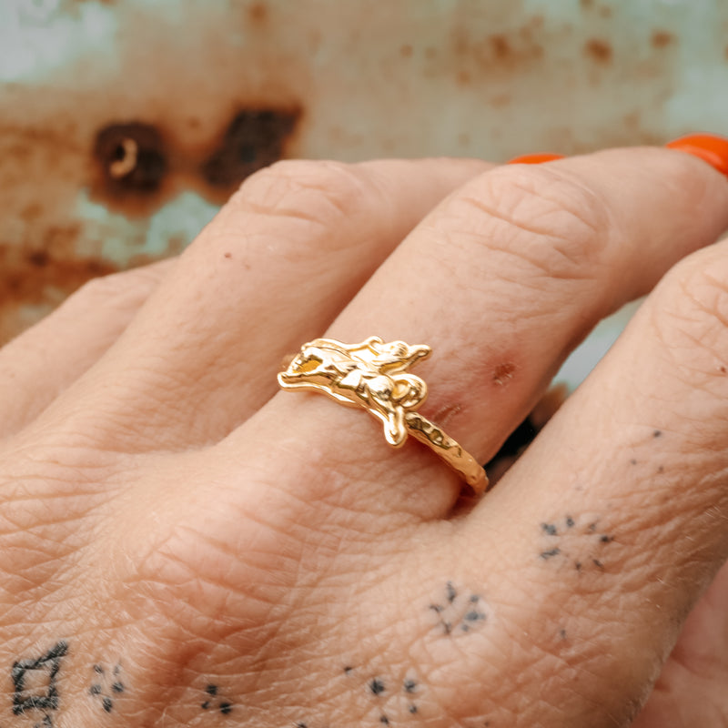 'Bronc' Ring - 18K Gold - Pick Option