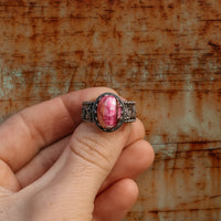 ‘Desert Day & Night' Storyteller Ring - Orange Dahlia - Size 10  - Pick Option
