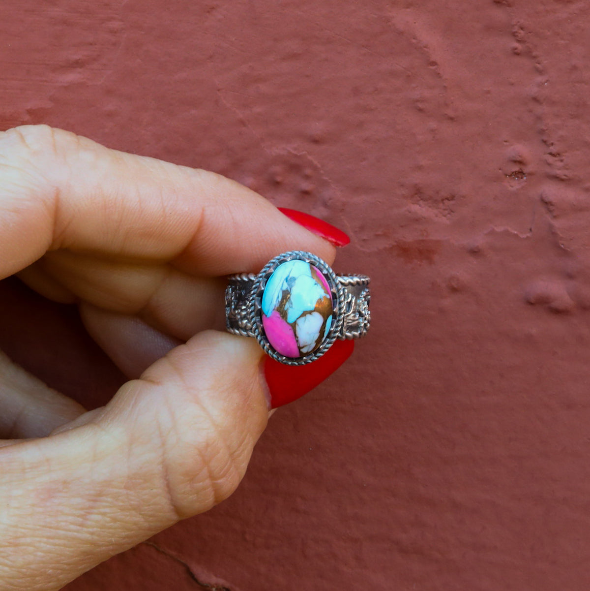 ‘Desert Day & Night' Storyteller Ring - Cotton Candy - Size 7.25 - Pick Optio