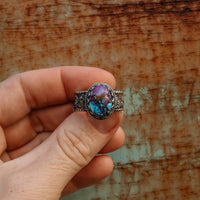 ‘Desert Day & Night' Storyteller Ring - Purple Mohave - 9.25