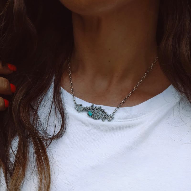 ***PRE-ORDER*** ‘Cowboy Wifey' Necklace - Sterling Silver - Pick Option
