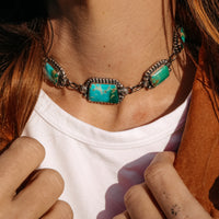 ‘Five Stone' Choker & Earring Set - Kingman