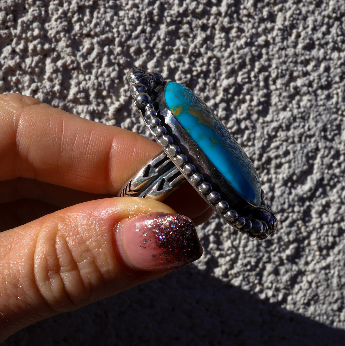 ‘Statement’ Ring - Kingman - Size 8.75