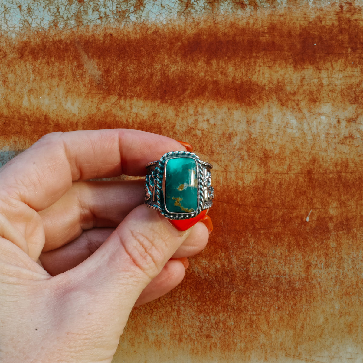 ‘Desert Storyteller' Ring - Kingman - Size 10