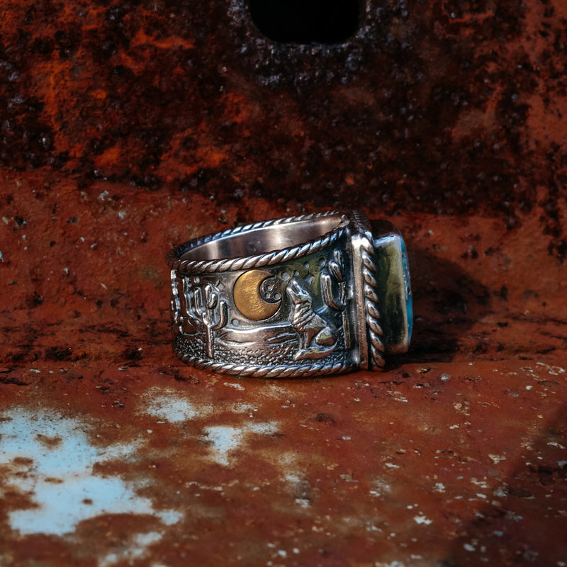 ‘Desert Storyteller' Ring - White Water - Size 9.25