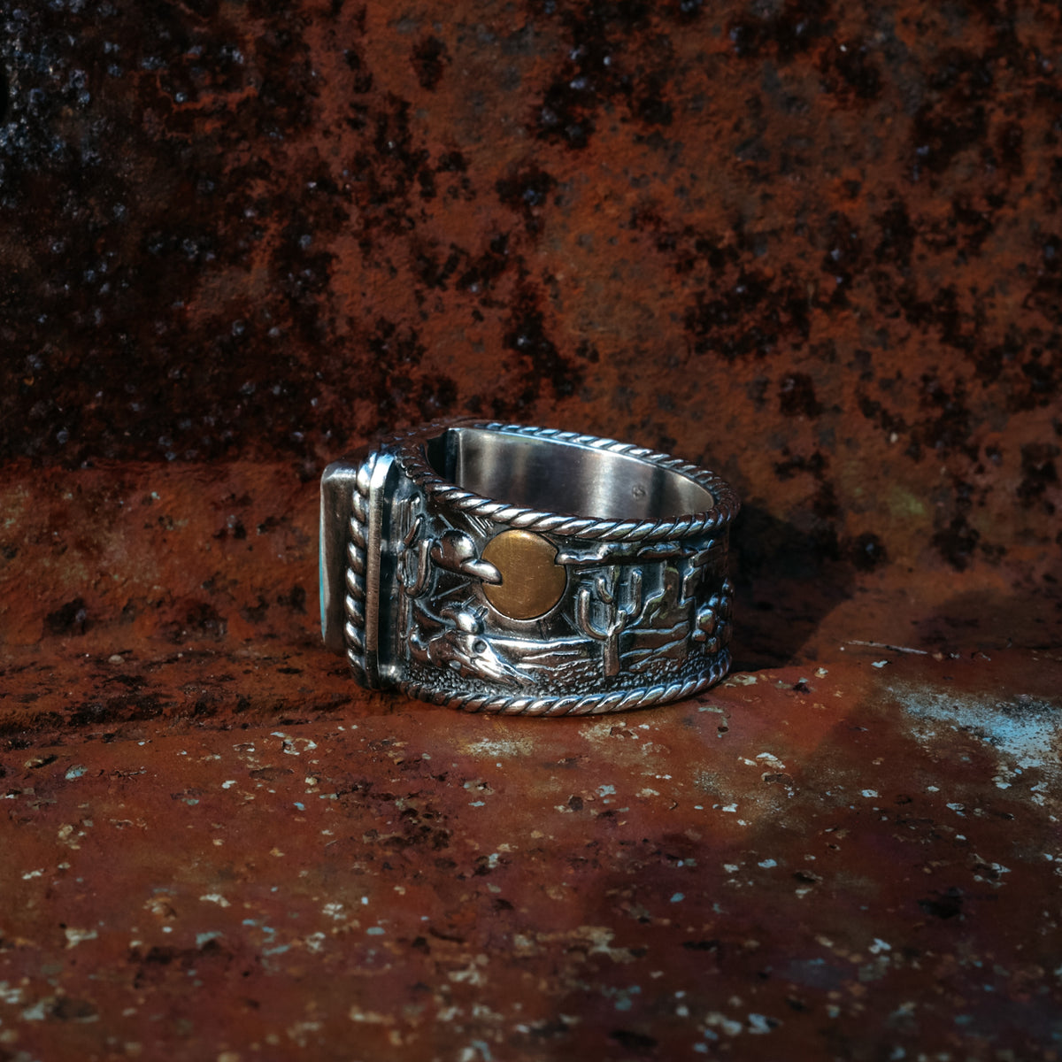 ‘Desert Storyteller' Ring - Rosarita - Size 8.5
