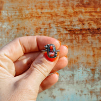 'Moon & Star' Ring - Orange Dahlia - Pick Option