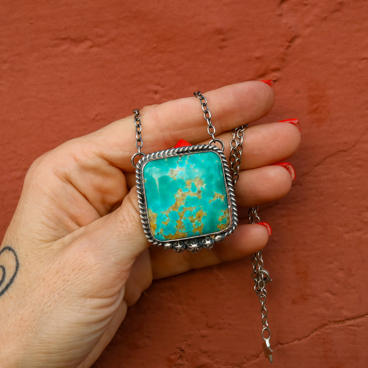‘Chonky Square' Statement Necklace - Kingman - Pick Option