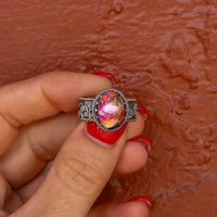 ‘Desert Day & Night' Storyteller Ring - Orange Dahlia - Size 8.25  - Pick Option