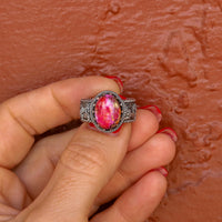 ‘Desert Day & Night' Storyteller Ring - Orange Dahlia - Size 8.25  - Pick Option