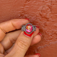 ‘Desert Day & Night' Storyteller Ring - Orange Dahlia - Size 8.25  - Pick Option