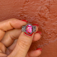 ‘Desert Day & Night' Storyteller Ring - Orange Dahlia - Size 8.25  - Pick Option