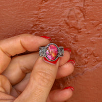 ‘Desert Day & Night' Storyteller Ring - Orange Dahlia - Size 8.25  - Pick Option