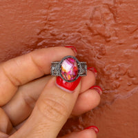 ‘Desert Day & Night' Storyteller Ring - Orange Dahlia - Size 8.25  - Pick Option