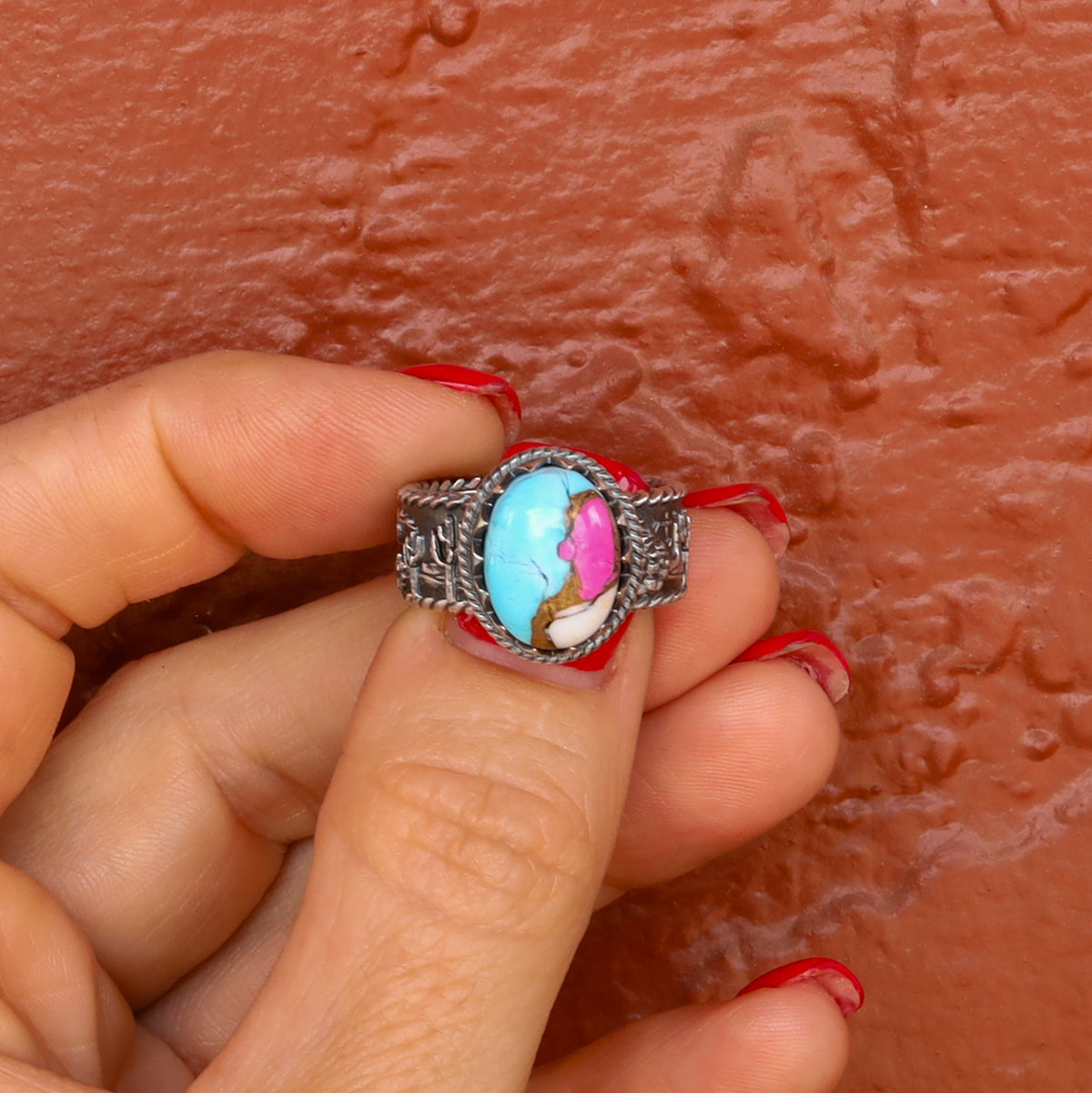 ‘Desert Day & Night' Storyteller Ring - Cotton Candy - Size 8.25  - Pick Option