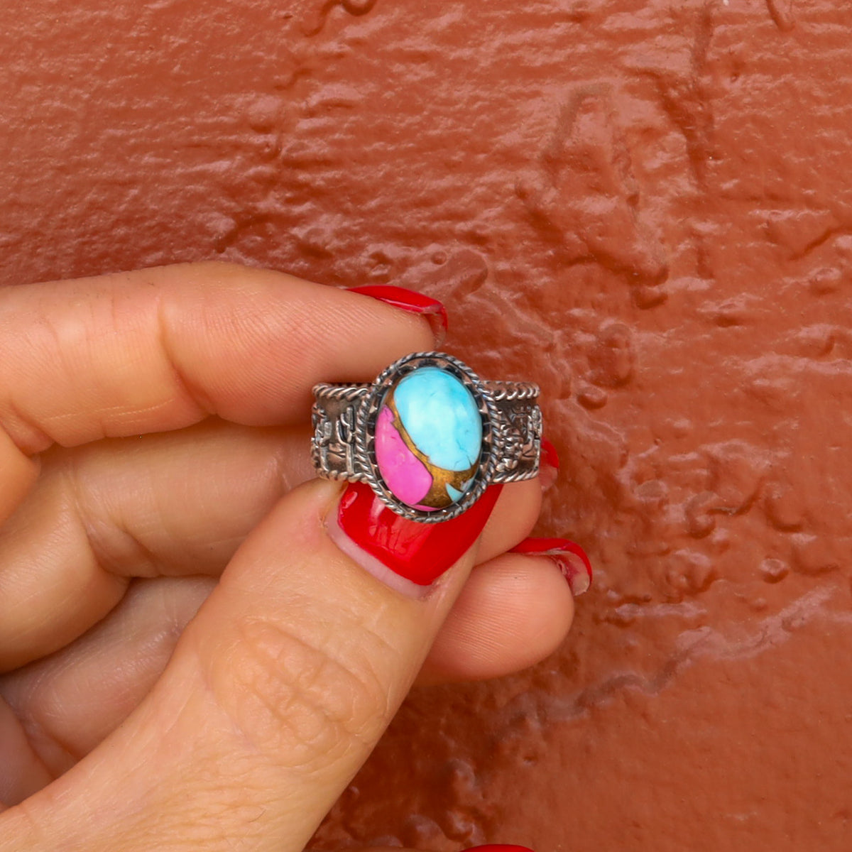 ‘Desert Day & Night' Storyteller Ring - Cotton Candy - Size 8.25  - Pick Option