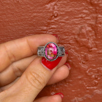 ‘Desert Day & Night' Storyteller Ring - Orange Dahlia - Size 10  - Pick Option