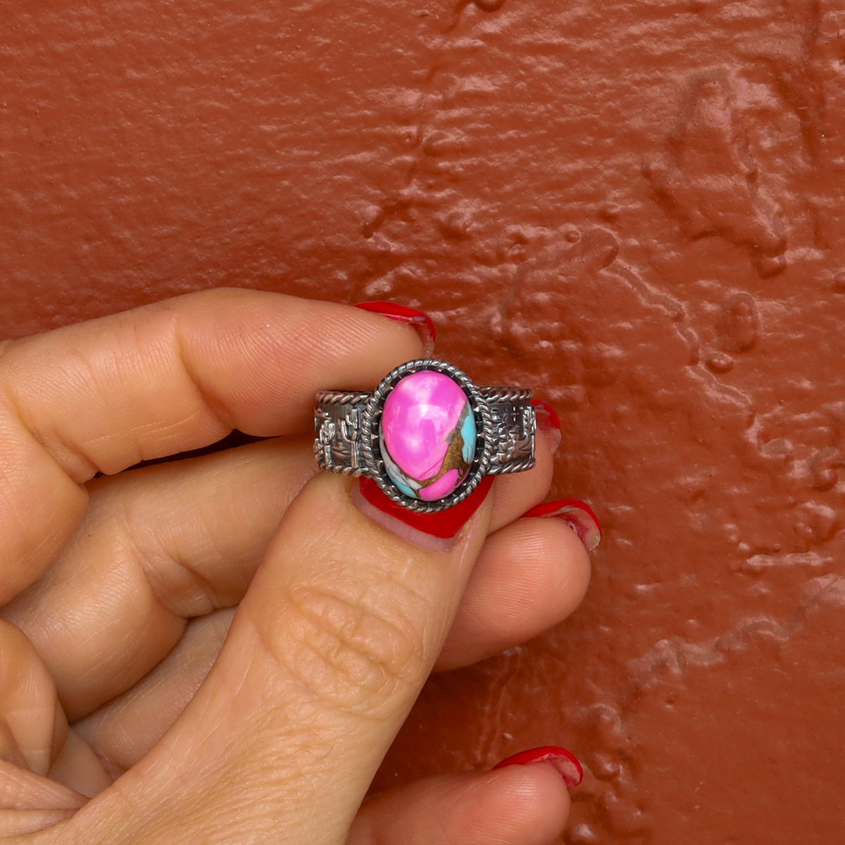 ‘Desert Day & Night' Storyteller Ring - Cotton Candy - Size 10  - Pick Option