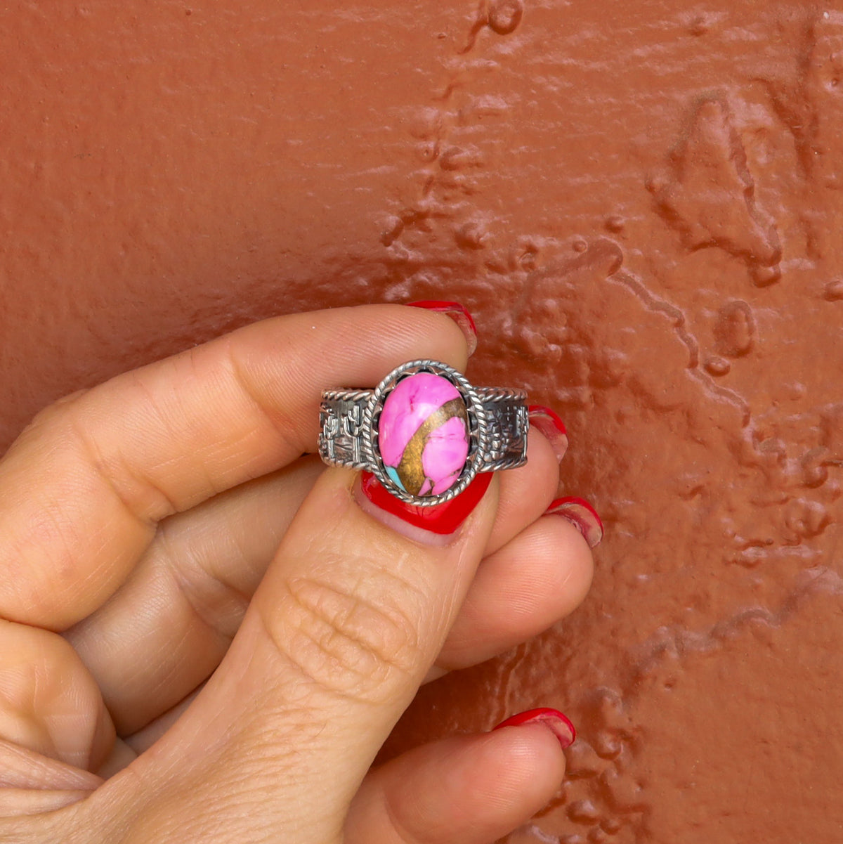 ‘Desert Day & Night' Storyteller Ring - Cotton Candy - Size 10  - Pick Option
