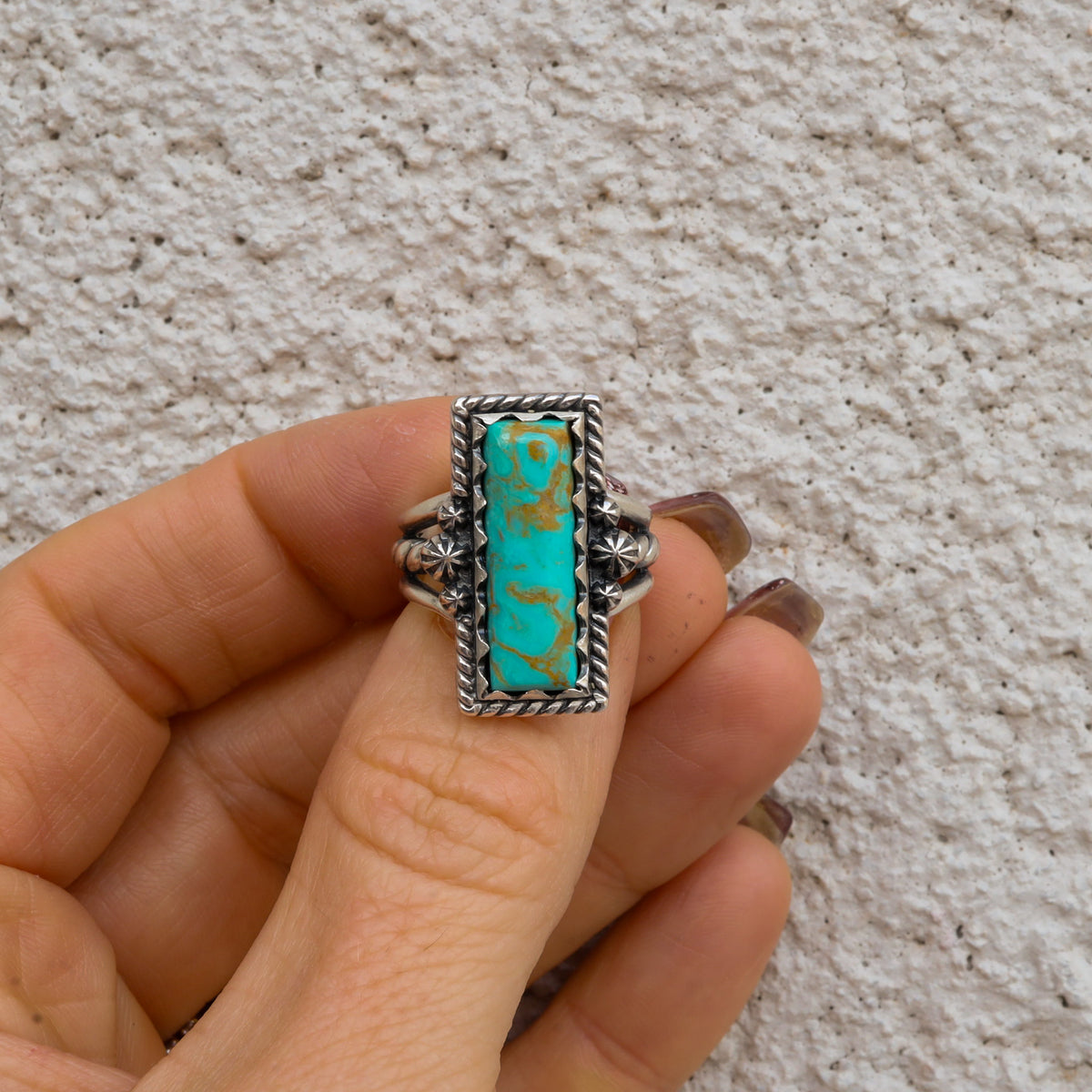 ‘Bar Ring’ - Kingman - Size 7 - Pick Option