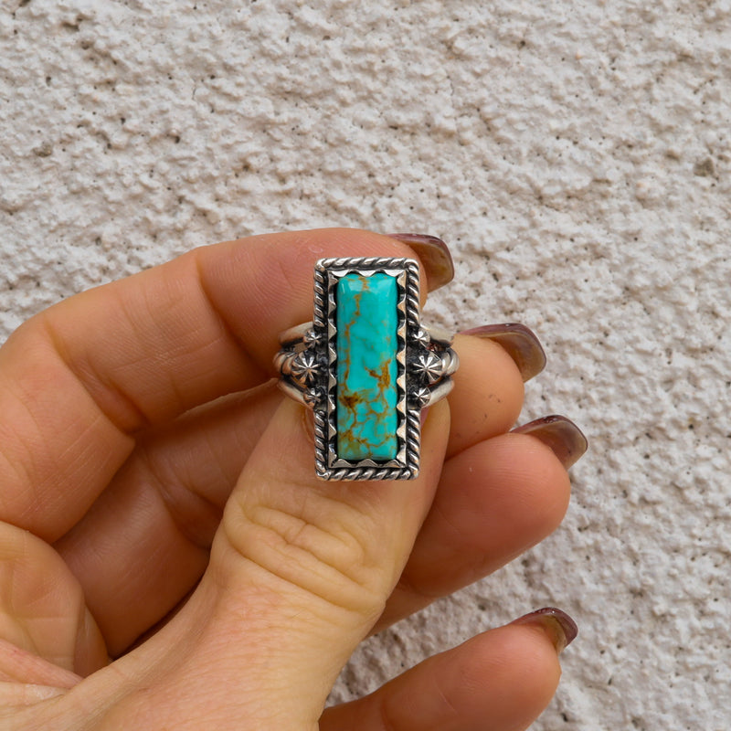 ‘Bar Ring’ - Kingman - Size 7 - Pick Option