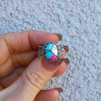 ‘Desert Day & Night' Storyteller Ring - Cotton Candy - Size 7.25 - Pick Optio