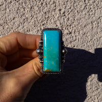 ‘Statement’ Bar Ring - Kingman - Size 9