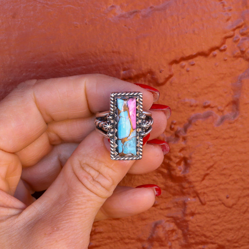 ‘Bar Ring’ - Cotton Candy - Size 8 - Pick Option