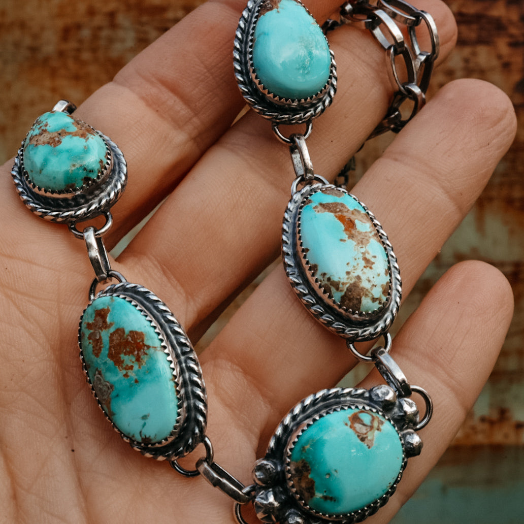 ‘Five Stone' Choker Necklace - Palomino