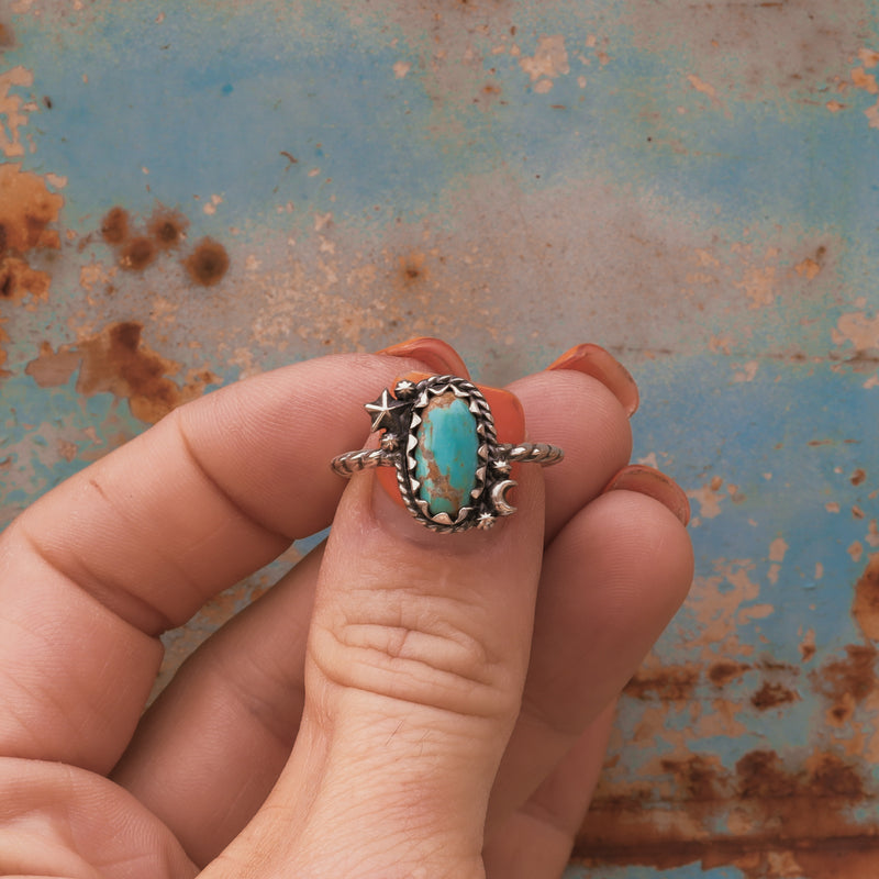 'Moon & Star' Ring - Kingman - Size 9 - Pick Option