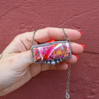 ‘Chonky Bar' Statement Necklace - Orange Dahlia - Pick Option