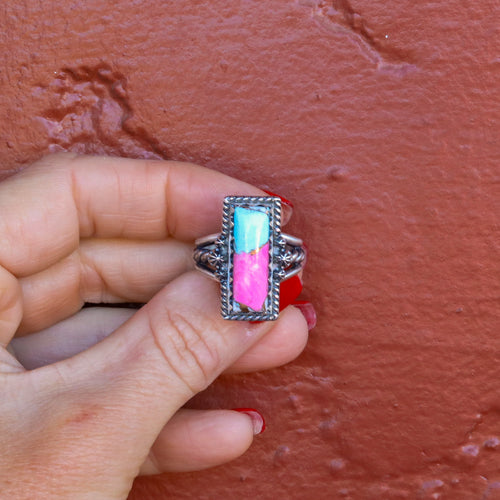 ‘Bar Ring’ - Cotton Candy - Size 9 - Pick Option