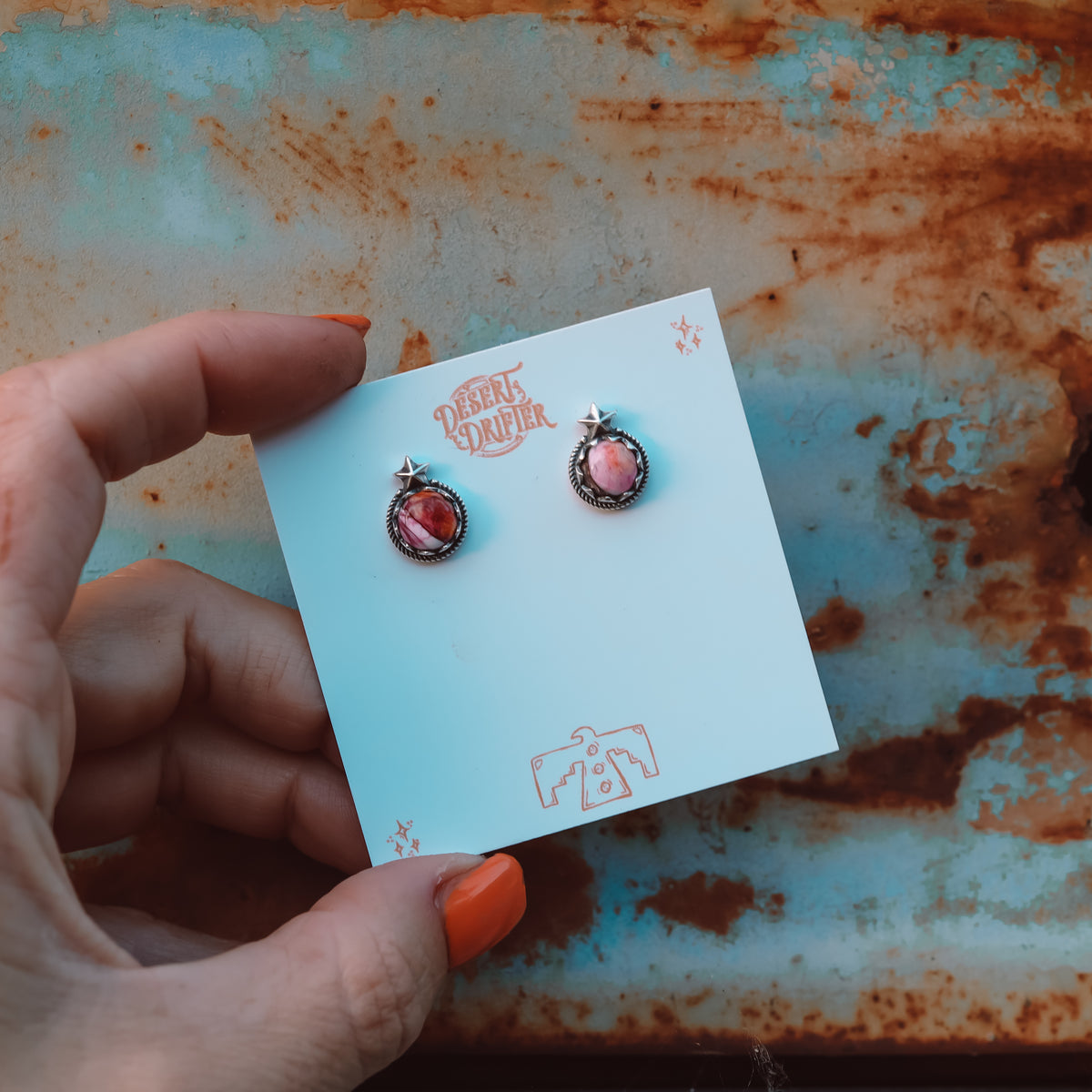 'Star Baby' Midi Studs - Orange Dahlia - Pick Option