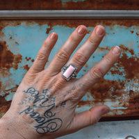 'Bar' Ring - Pink Conch - Sterling - Pick Option