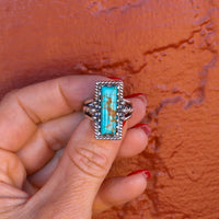 ‘Bar Ring’ - Kingman - Size 8 - Pick Option