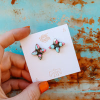 ‘Four Ways' Studs - Cotton Candy - Pick Option