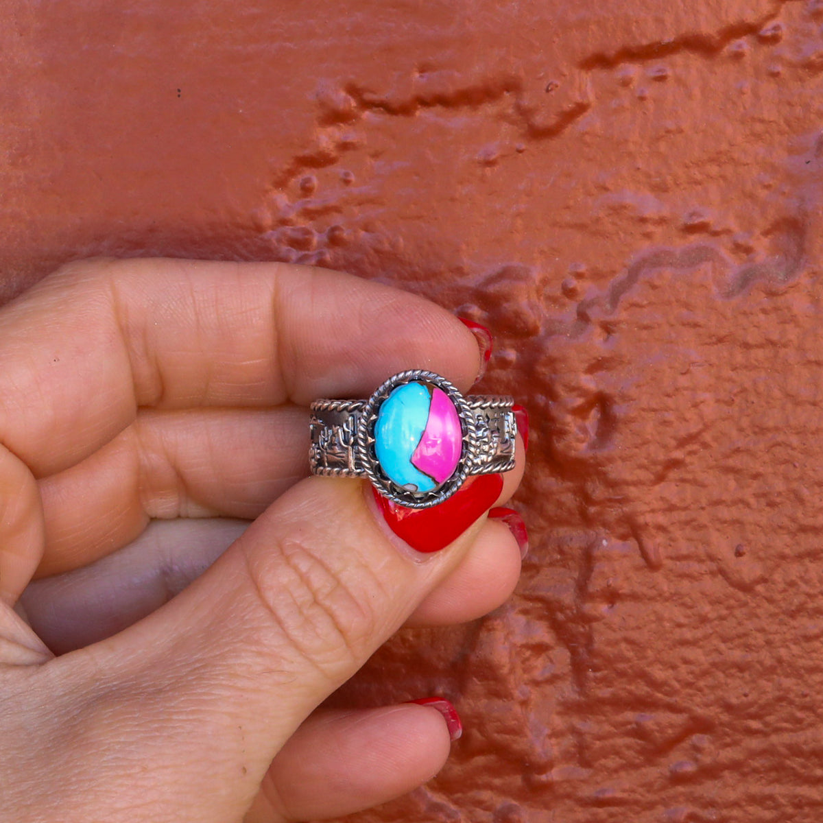 ‘Desert Day & Night' Storyteller Ring - Cotton Candy - Size 11  - Pick Option