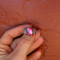 ‘Desert Day & Night' Storyteller Ring - Orange Dahlia - Size 8.25  - Pick Option