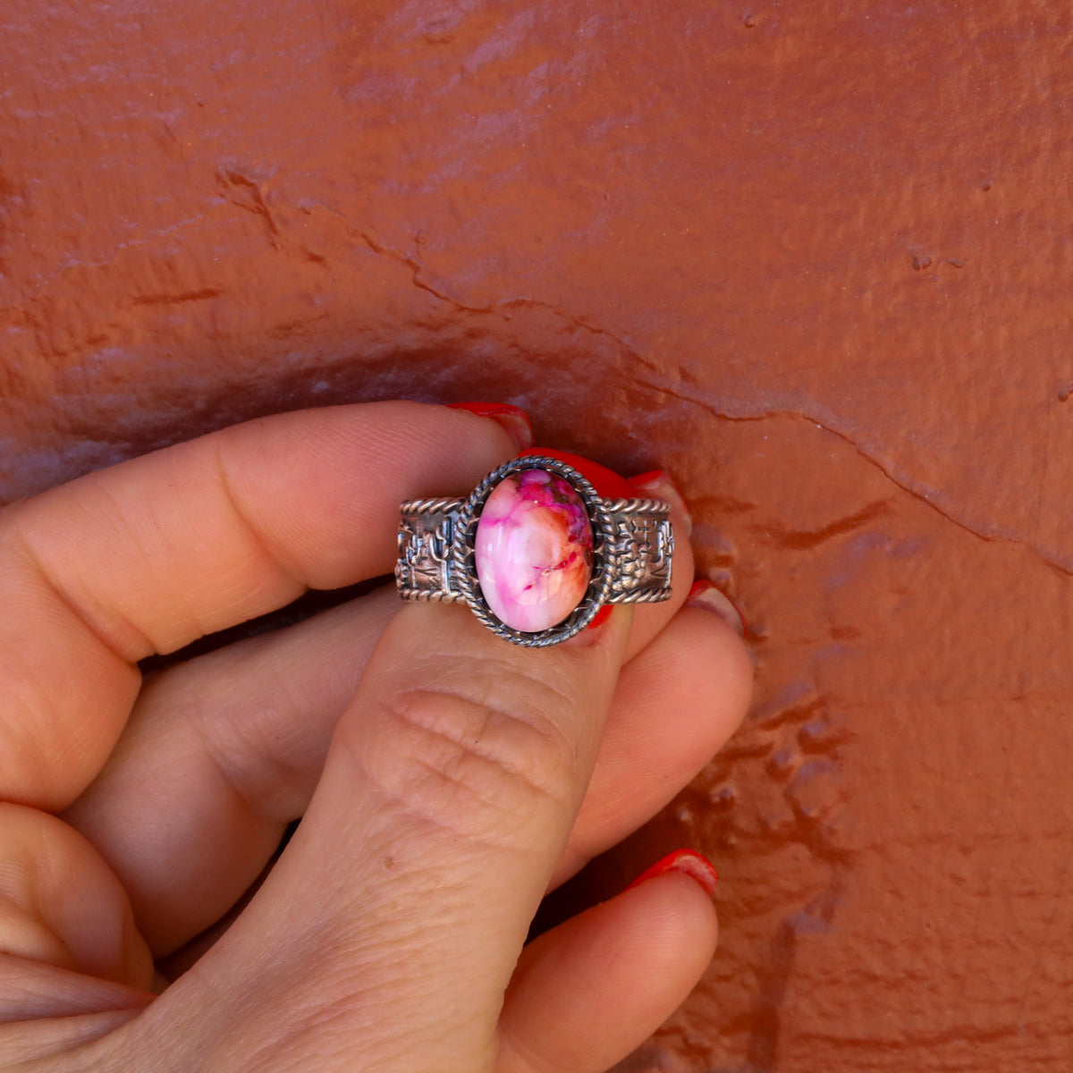 ‘Desert Day & Night' Storyteller Ring - Orange Dahlia - Size 11  - Pick Option